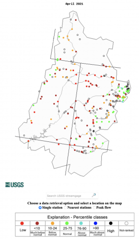 Streamflow Gages April 2021