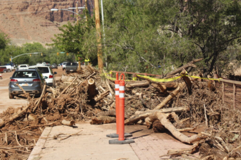 Moab, UT flooding damage
