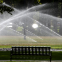 Irrigation in a Salt Lake City Park