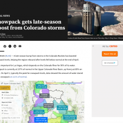 Snowpack gets late-season boost from Colorado storms thumb