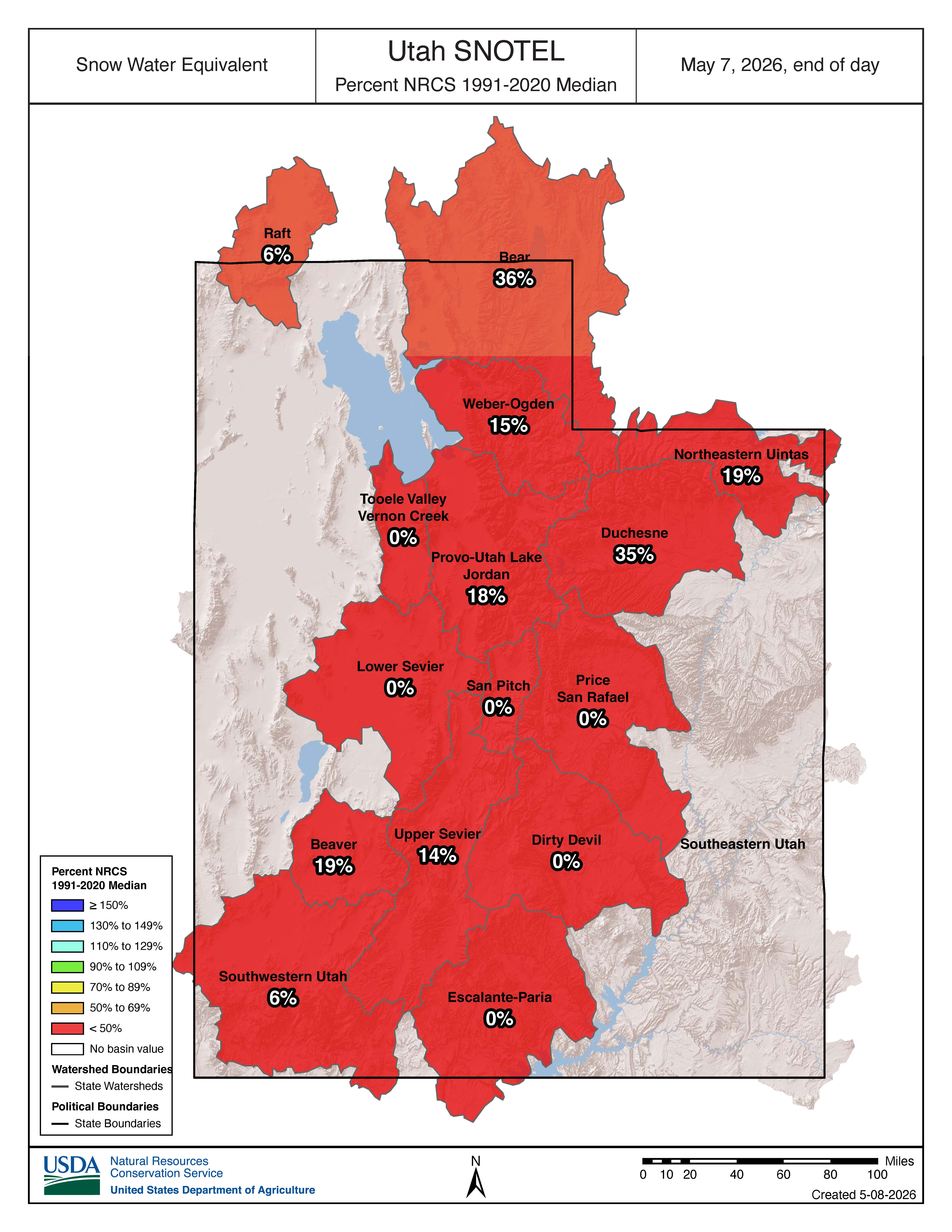 Current Snowpack - Utah
