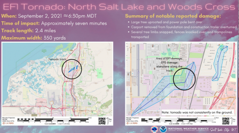 Summary of North Salt Lake tornado