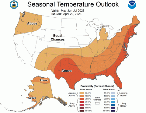 Seasonal Temp Outlook April 20 2023
