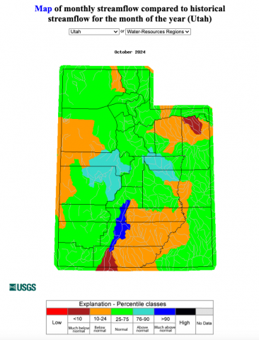 Streamflow_UT_10.2024