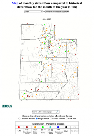 Streamflow_UT_7.2025