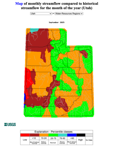 Streamflow_UT_9.2025