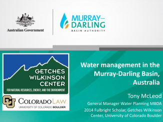 Water management in the Murray-Darling Basin, Australia thumbnail
