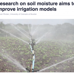 Research on soil moisture aims to improve irrigation models thumbnail