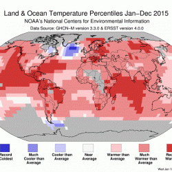 2015: warmest year on record globally and for the western US; 3rd-warmest for Colorado, Utah, Wyoming thumbnail