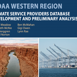 NOAA western region: Climate service providers database development and preliminary analysis thumbnail