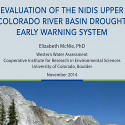 An Evaluation of the Upper Colorado River Basin Drought Early Warning System thumbnail