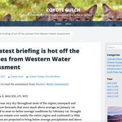 The latest briefing is hot off the presses from Western Water Assessment thumb
