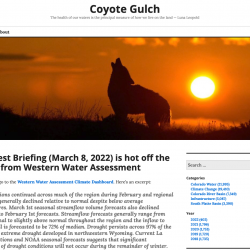 The Latest Briefing (March 8, 2022) is hot off the presses from Western Water Assessment thumb