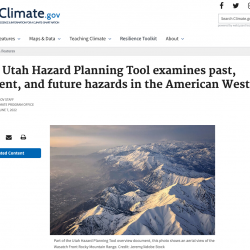 New Utah Hazard Planning Tool examines past, present, and future hazards in the American West thumb