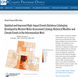 Updated and Improved High-Impact Events Database Cataloging Developed by Western Water Assessment Catalogs Historical Weather and Climate Events in the Intermountain West thumb