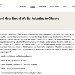 How Are We, and How Should We Be, Adapting to Climate Change? thumb