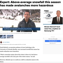 Expert Above-average snowfall this season has made avalanches more hazardous thumb