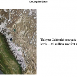 This year California's snowpack reached record-high levels — 40 million acre-feet at its peak in April thumb