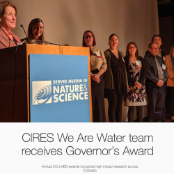 CIRES We Are Water team receives Governor’s Award thumb