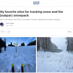 My favorite sites for tracking snow and the (subpar) snowpack thumb