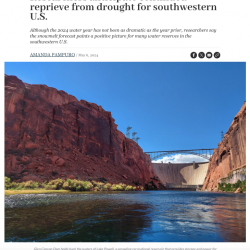 Researchers anticipate continued reprieve from drought for southwestern U.S. thumb