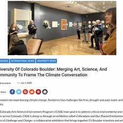 University Of Colorado Boulder Merging Art, Science, And Community To Frame The Climate Conversation thumb