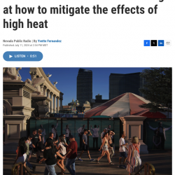 A Nevada collaborative is looking at how to mitigate the effects of high heat thumb