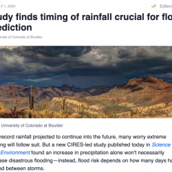 Study finds timing of rainfall crucial for flood prediction thumb