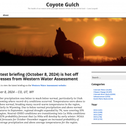 The latest briefing (October 8, 2024) is hot off the presses from Western Water Assessment thumb